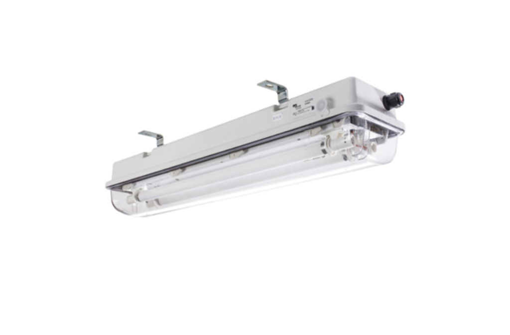 Explosion Proof Linear Emergency Fluorescent Fitting EVS EM With Automatic Test Zones 1,2,21